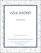 AZUL MADRID piano sheet music cover